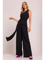 M845 Kombinéza na jedno rameno se šerpou - černá
