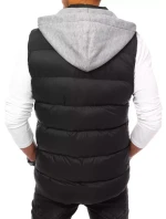 Pánská vesta s kapucí černá FashionStreet TX3936