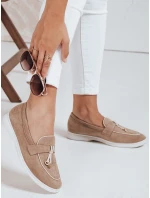 Dámské semišové béžové mokasíny FashionStreet ZY1050 Dámské semišové béžové mokasíny FashionStreet ZY1050