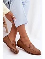 Mokasíny z přírodní kůže Vinceza 18121 Camel