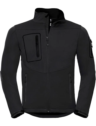 Russell Athletic 520M Pánská 3-vrstvá sportovní softshell bunda 10.520M black Russell Athletic 520M Pánská 3-vrstvá sportovní softshell bunda 10.520M black