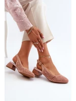 Lodičky Na Podpatku Růžové Gemifa