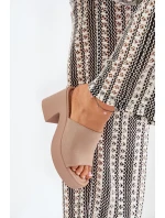 Dámské Sandály Na Podpatku A Platformě Khaki Omeisa