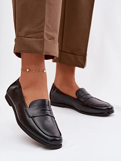 Mokasíny z pravé kůže Vinceza 18121 černé