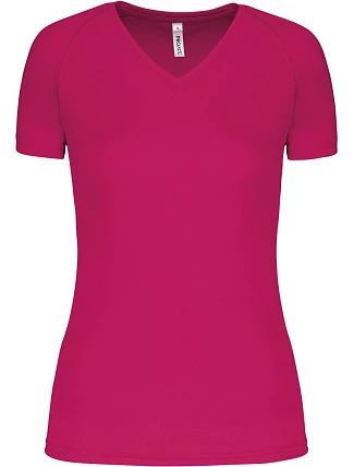 Kariban ProAct PA 477 Dámské sportovní tričko s výstřihem do V 20.P477 fuchsia Kariban ProAct PA 477 Dámské sportovní tričko s výstřihem do V 20.P477 fuchsia