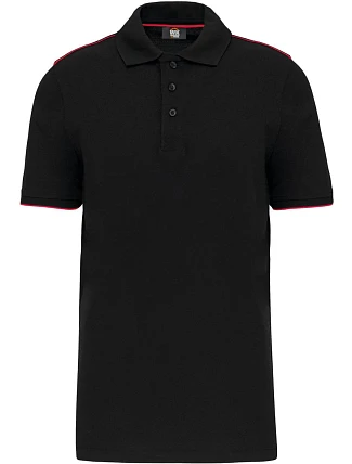 WK WK 270 Pánské pracovní piqué polo "Day-to-Day" 20.W270 black/red WK WK 270 Pánské pracovní piqué polo "Day-to-Day" 20.W270 black/red