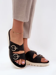 Dámské sandály na platformě a klíně černé Vimarils