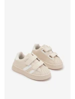 Dětské Sportovní Boty Tenisky Z Eko Kůže Béžové Renel
