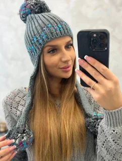 Dámská ušanka Nadia K321 tmavě šedá