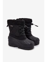 Zateplené dětské sněhule na zip Big Star OO374073 Černé