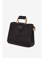 Malá Kufříková Kabelka Z Eko Kůže Černá Lorielle