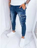 Pánské džínové bojové tepláky námořnická modř FashionStreet UX3998 Pánské džínové bojové tepláky námořnická modř FashionStreet UX3998