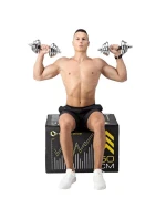 HMS STC21 2 x 10 kg činky v pouzdře chrom