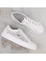 Kožená pohodlná obuv Rieker W RKR641 white
