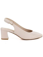 Dámské lodičky s páskem béžové Sergio Leone SK463