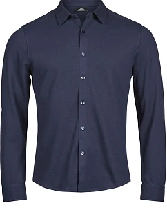Tee Jays TJ 1416 Košile piqué s dlouhým rukávem "Luxury Stretch" 18.1416 navy