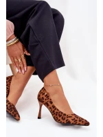 Dámské Lodičky S Pantherem Vinceza 62264 Hnědé