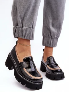 Kožené dámské mokasíny D&A Black