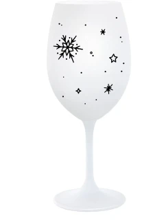 ZIMĚNKA - bílá sklenice na víno 350 ml