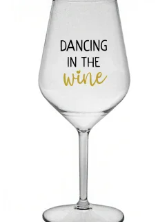 DANCING IN THE WINE - čirá nerozbitná sklenice na víno 470 ml