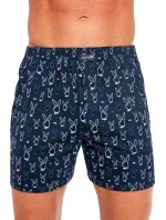 Pánské trenýrky 011/155 Classic Tmavě modrá vzor - CORNETTE Pánské trenýrky 011/155 Classic Tmavě modrá vzor - CORNETTE