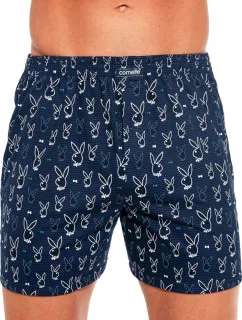 Pánské trenýrky 011/155 Classic Tmavě modrá vzor - CORNETTE