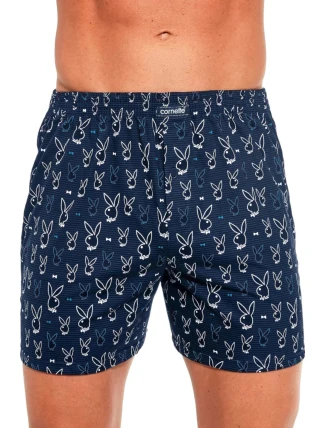 Pánské trenýrky 011/155 Classic Tmavě modrá vzor - CORNETTE Pánské trenýrky 011/155 Classic Tmavě modrá vzor - CORNETTE