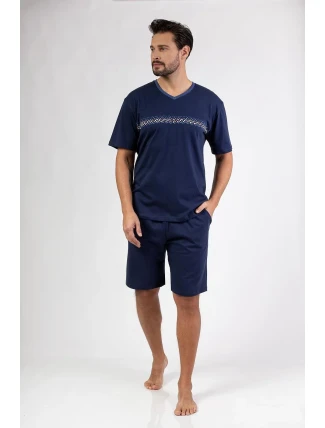 Pánské pyžamo Regina 476 v plné délce 2XL-3XL