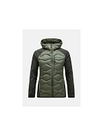 Bunda Peak Performance M Helium Down Hybrid Hood Green