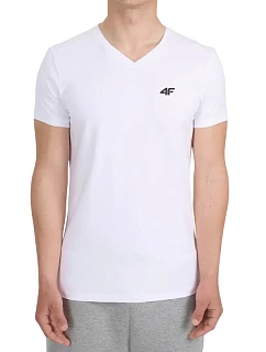 Pánské tričko 4F M3339 white 4FWMM00TTSHM3339 10S pánské