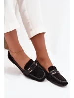 Dámské mokasíny H8-515 černé - Sweet shoes