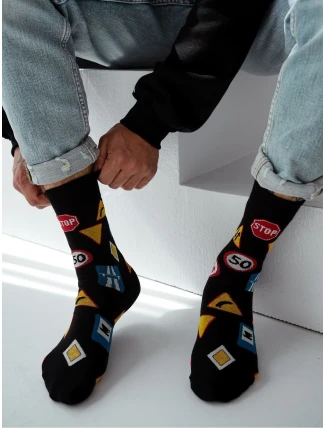 Milena Avangard Ponožky 0125-113 Dopravní značky 39-46