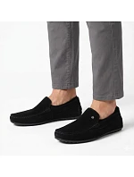 Pánské kožené mokasíny polobotky černé Filippo MP923