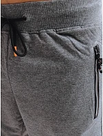 Pánské tmavě šedé teplákové kraťasy FashionStreet SX2267 Pánské tmavě šedé teplákové kraťasy FashionStreet SX2267