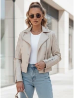 Dámská kožená bunda ramones TRUCCO beige FashionStreet TY4179