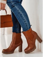 Dámské kozačky CHICMOVE na podpatku velbloudí barvy FashionStreet ZY0577 Dámské kozačky CHICMOVE na podpatku velbloudí barvy FashionStreet ZY0577