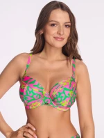 Plavková podprsenka s plnými košíčky Ava SK 246 Neon Safari