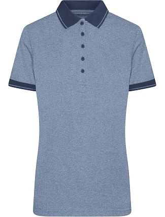 Daiber JN 705 Dámské žerzejové melírované polo 02.0705 blue melange/navy