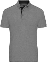 Daiber JN 964 Pánské piqué polo button-down 02.0964 light melange/black Daiber JN 964 Pánské piqué polo button-down 02.0964 light melange/black