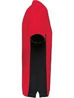 Kariban K 232 2-barevné piqué polo "Flag" 20.K232 red/black