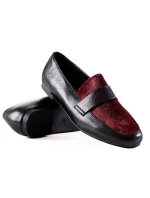 Designové polobotky černé dámské na plochém podpatku Designové polobotky černé dámské na plochém podpatku