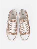 Výborné hnědé  tenisky dámské bez podpatku