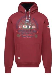 Mikina Geographical Norway DB 100 M WZ3006H/GN-Burgundy pánské