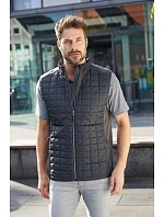 Daiber JN 740 Pánská pletená hybridní vesta 02.0740 red melange/anthracite melange