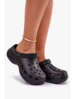 Dámské pěnové pantofle na masivní podrážce Big Star – černé