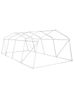 ZAHRADNÍ TUNEL 300x600x200 cm PE KONSTRUKCE ZELENÁ OCEL