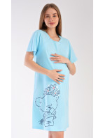 Dámská noční košile mateřská Méďa s kytkou