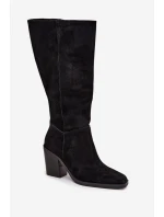 Kozačky na podpatku  model 216797 Step in style