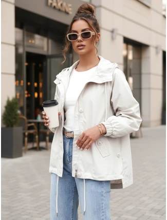 Dámská přechodná bunda BELART bílá FashionStreet TY4272