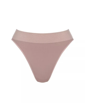 Dámské kalhotky EVER Infused Aloe High leg - FOGGY MAUVE - béžové 6116 - SLOGGI